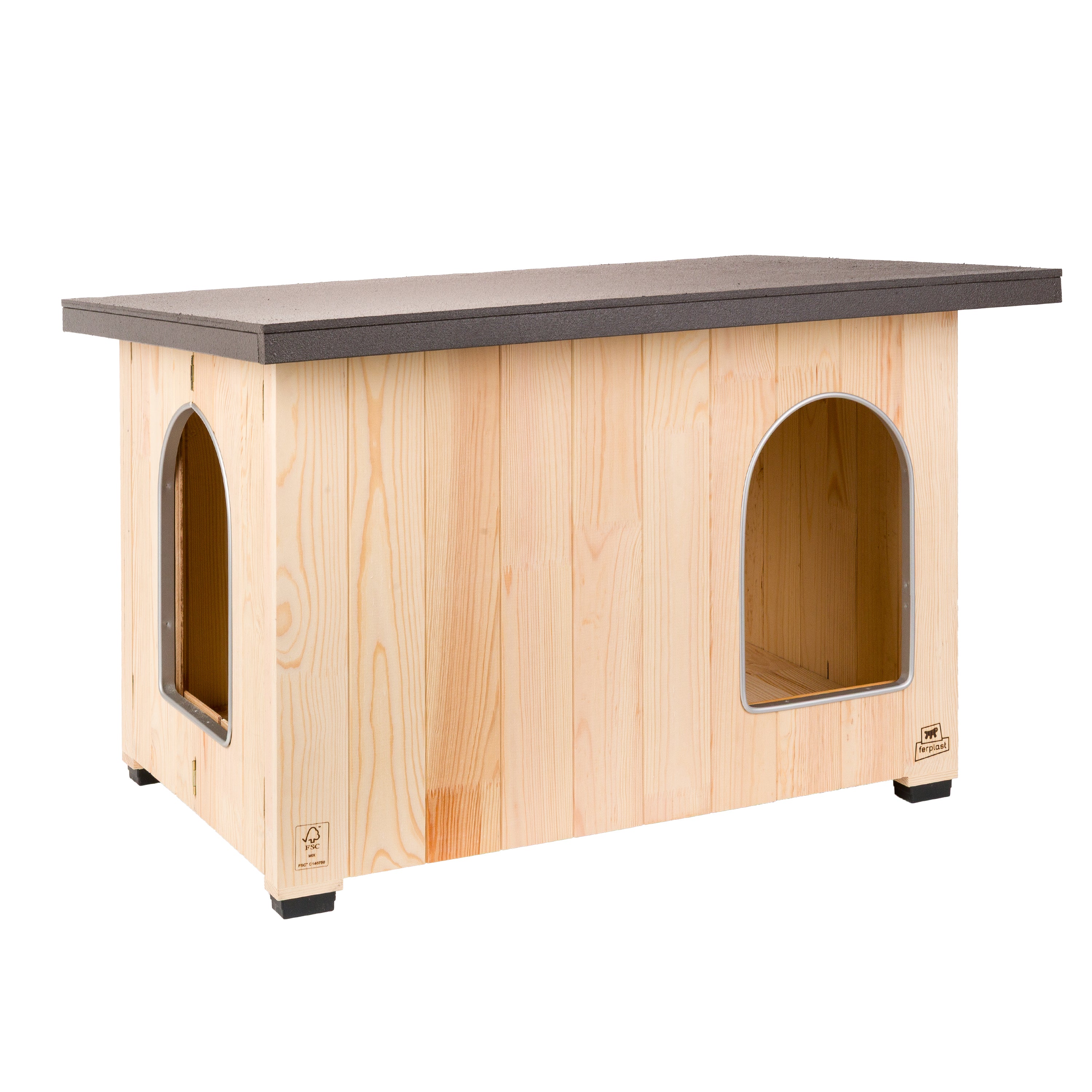 CLICKO Niche pour chien en bois - Image 9