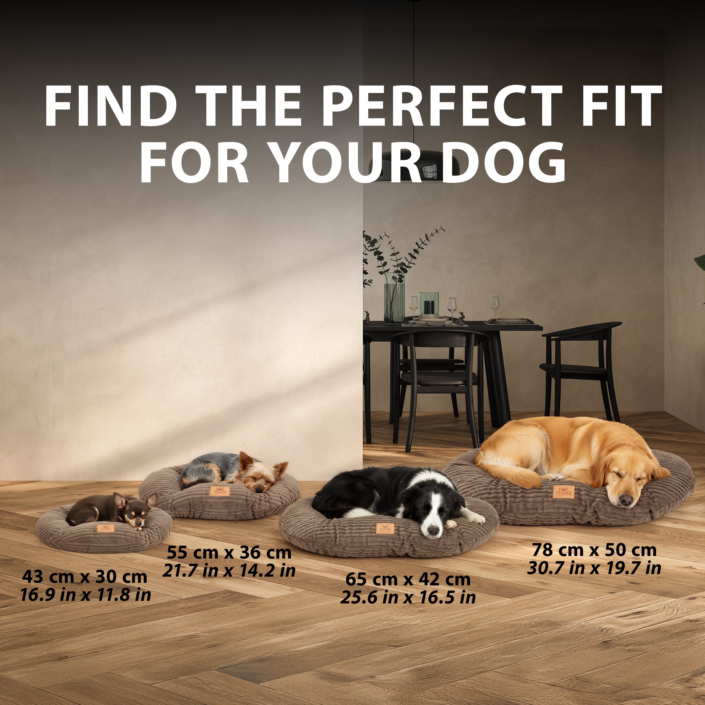 RELAX CORDUROY Coussin ovale pour chiens et chats - Image 9