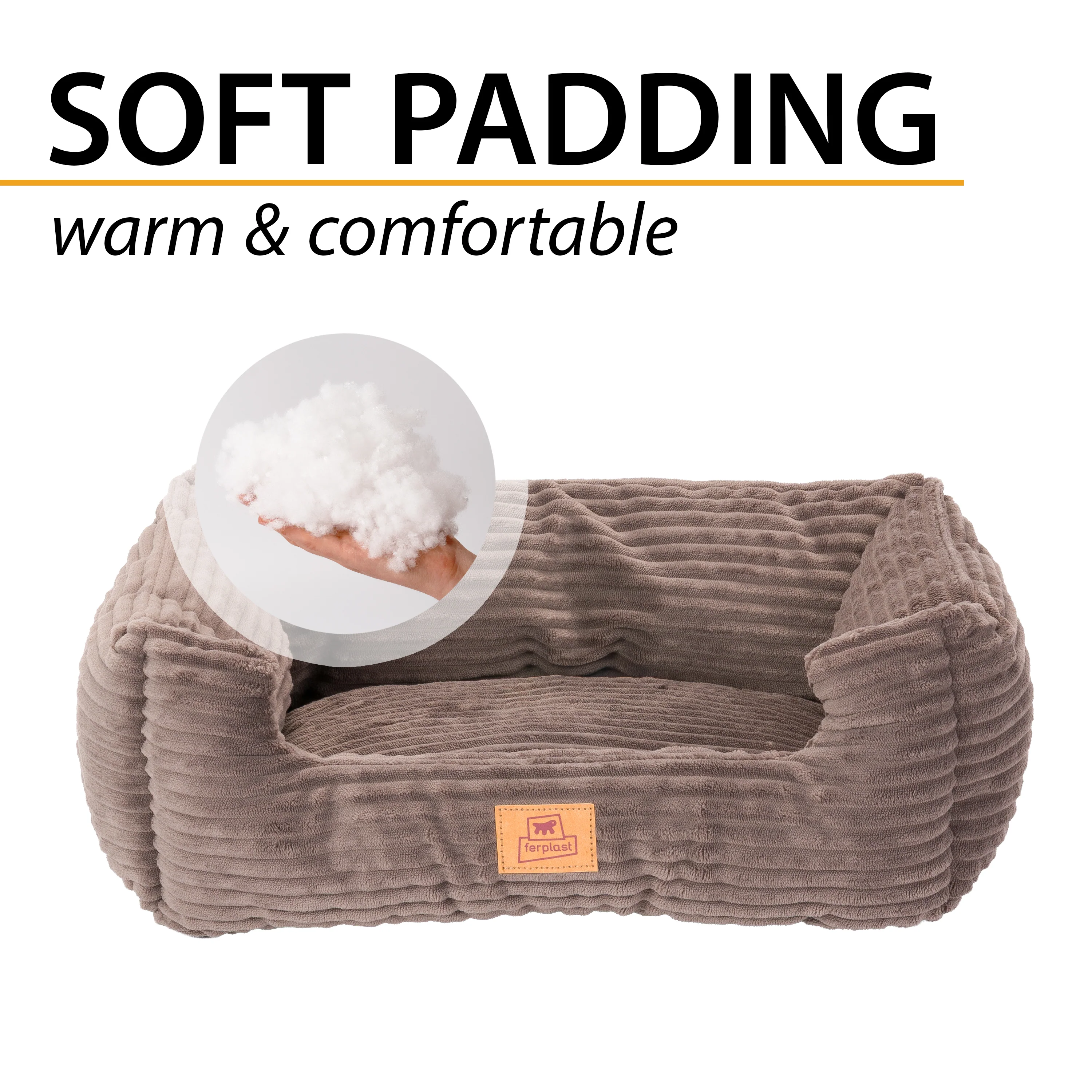 SWEETIE CORDUROY Panier moelleux pour chiens et chats - Image 5
